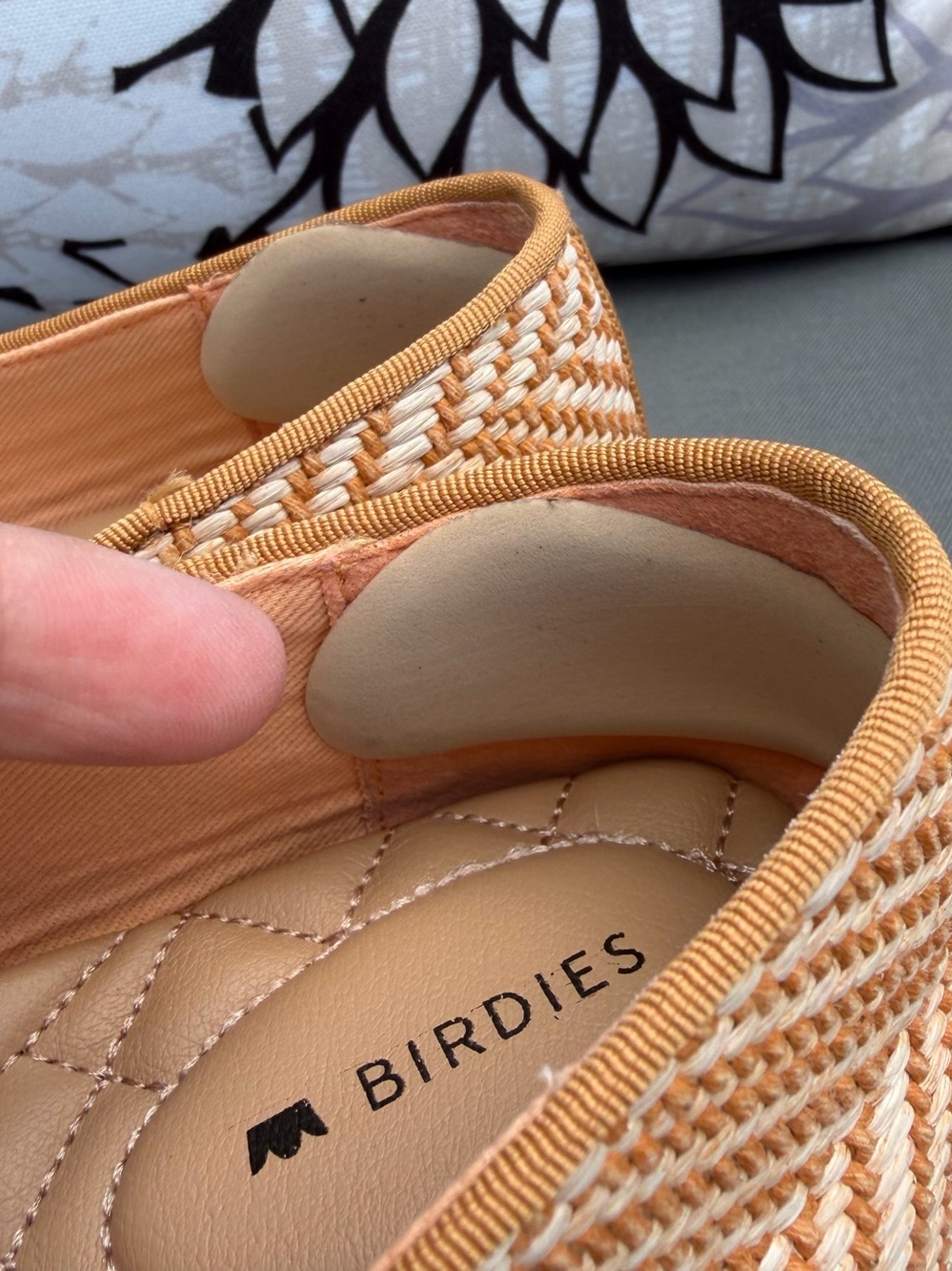 Birdies The Blackbird Loafer in Honey Herringbone Raffa Sz 6 Knot Slip On Flat - Picture 9 of 15